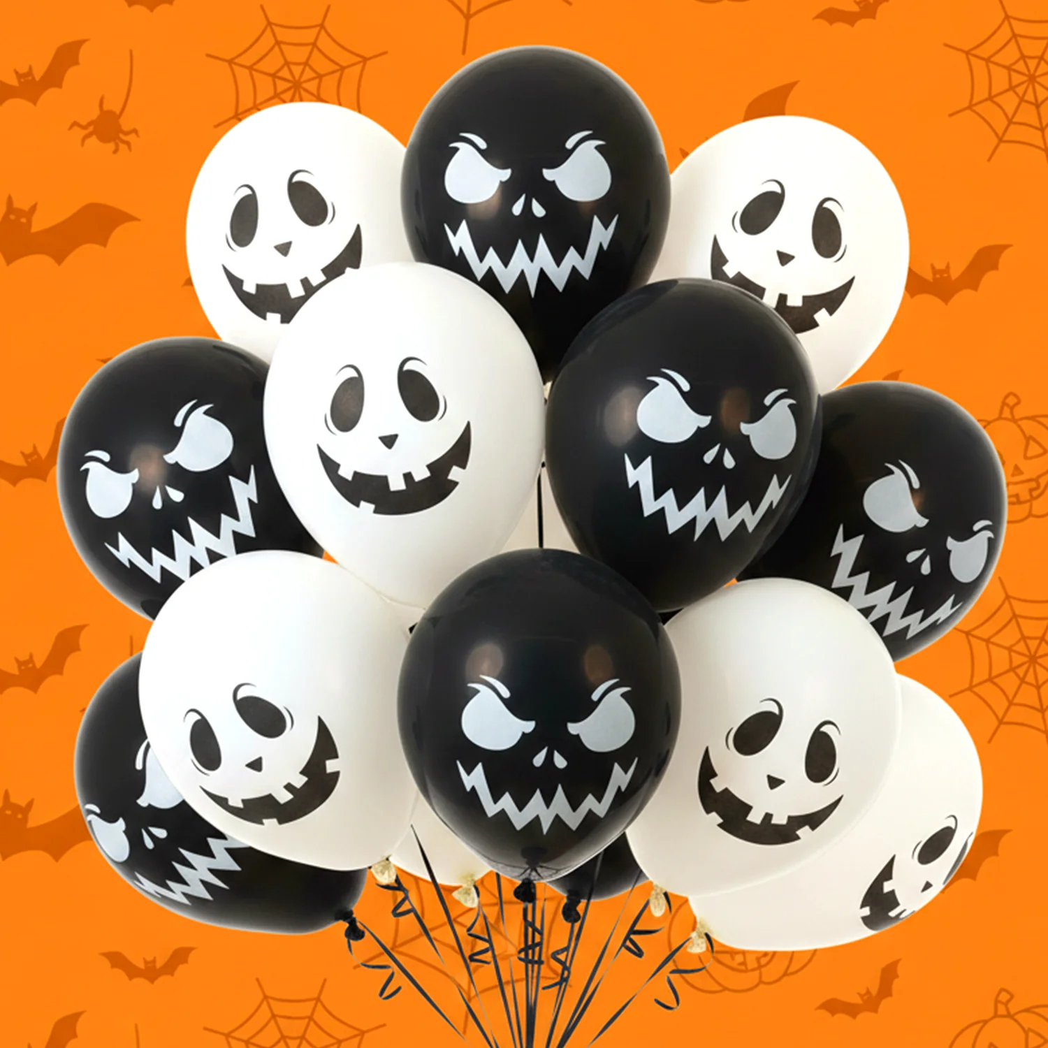 10-Pack Halloween Balloons – Assorted 10"