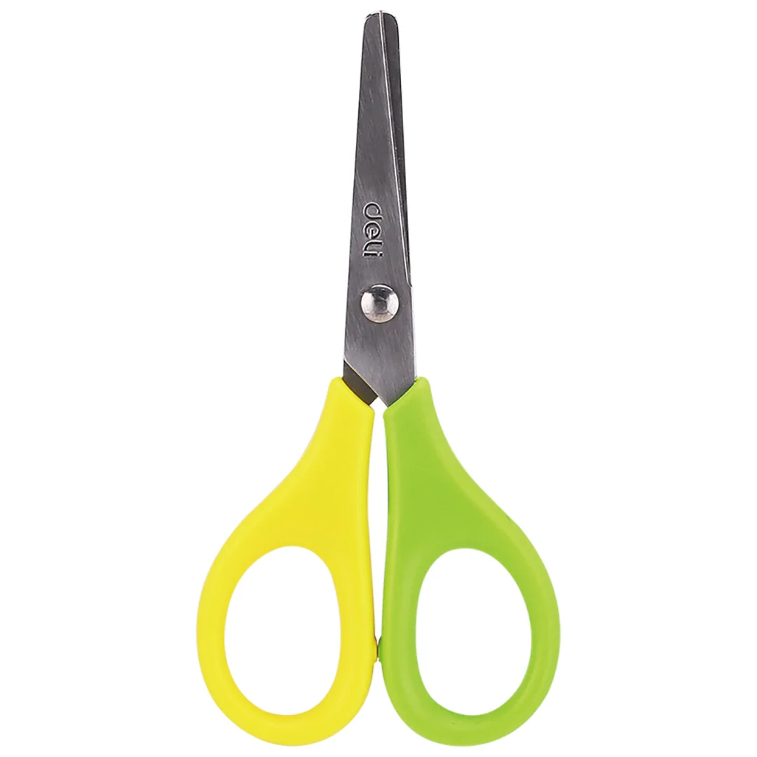 Deli 114mm School Scissors 3 Assorted Colours - Image 2