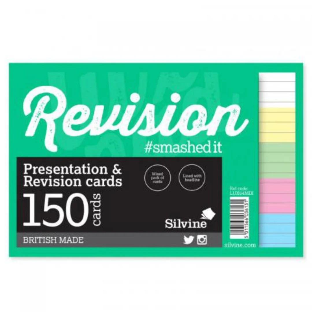 150pk 6"x4" Revision Cards – 50 White