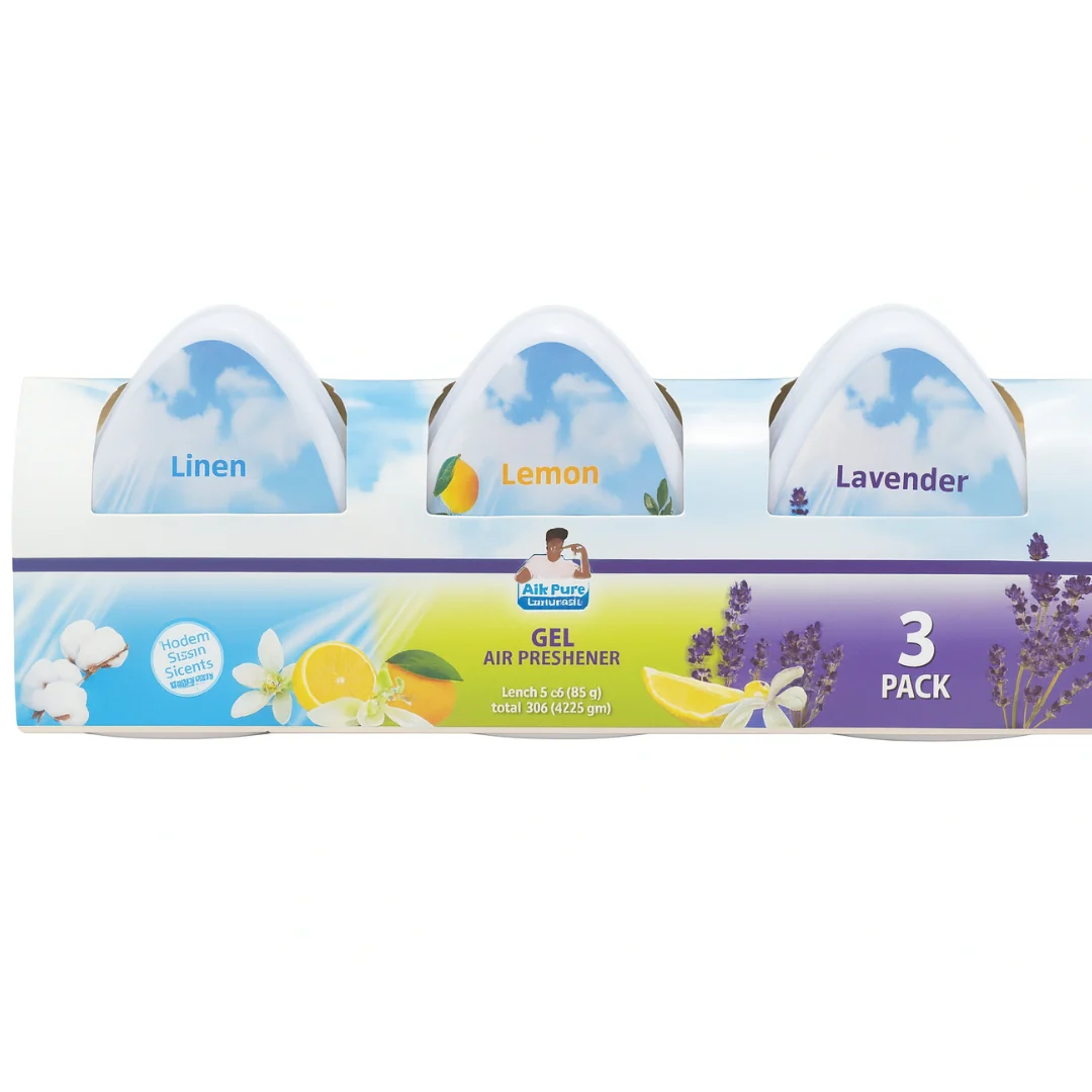 3-Pack Mini Gel Air Fresheners 60g