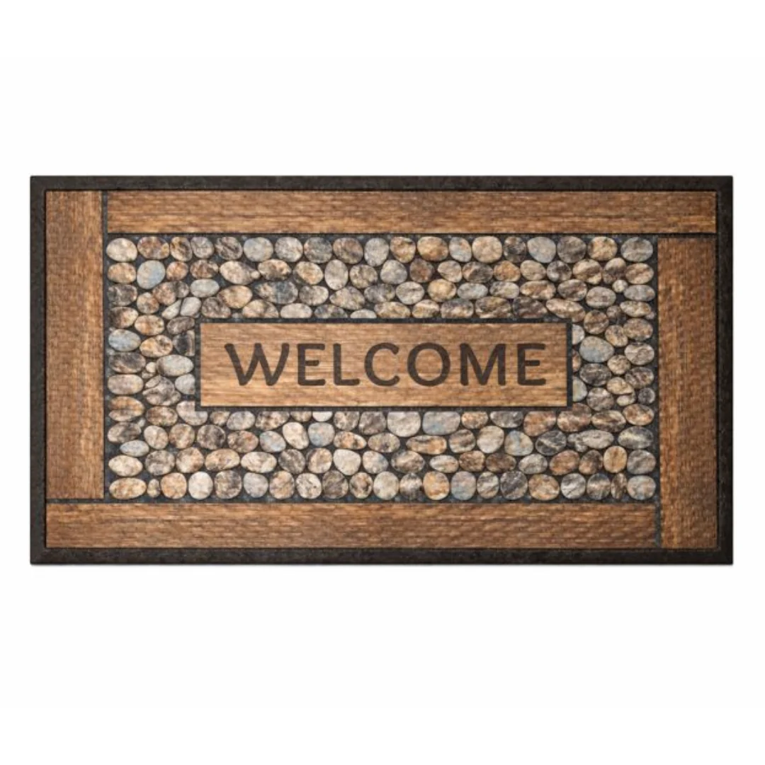 60 x 90cm Soft Step Lima Welcome Pebbles