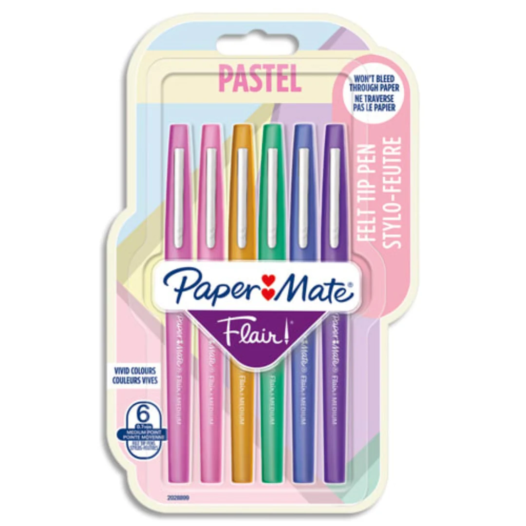 6pk Flair Felt Tip Pens by Papermate