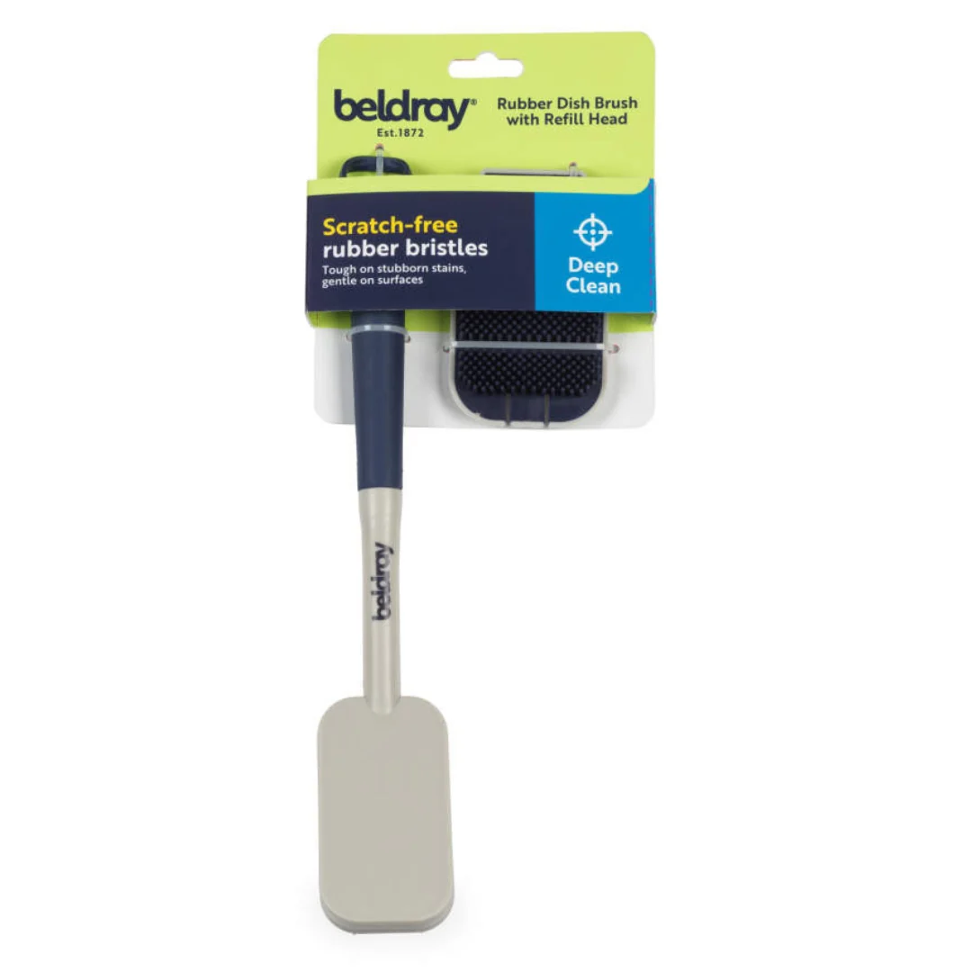 Beldray Rubber Dish Brush with Refill