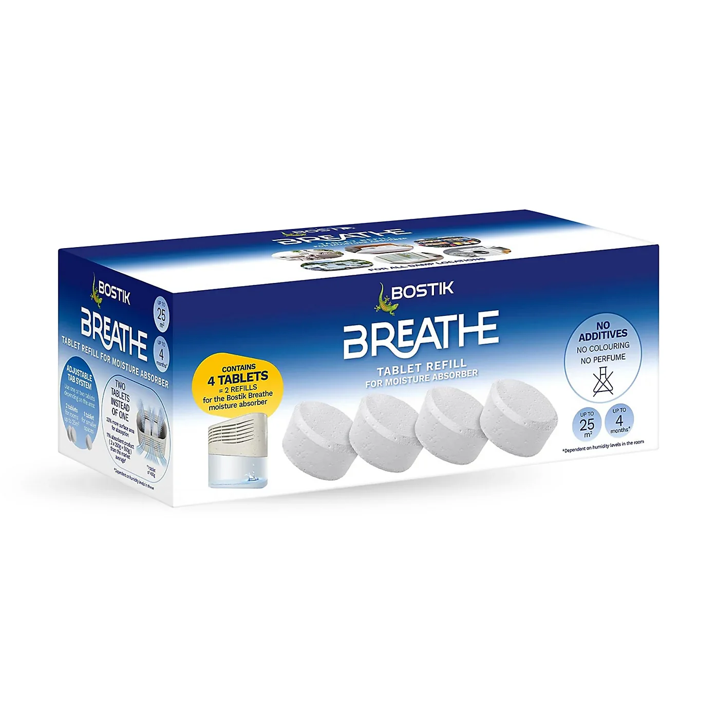 Bostik Breathe Refills 250g x4 Tablets