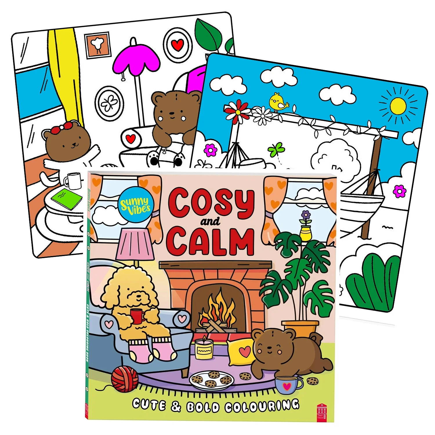 Sunny Vibes Cosy & Calm Colouring Book - Image 8