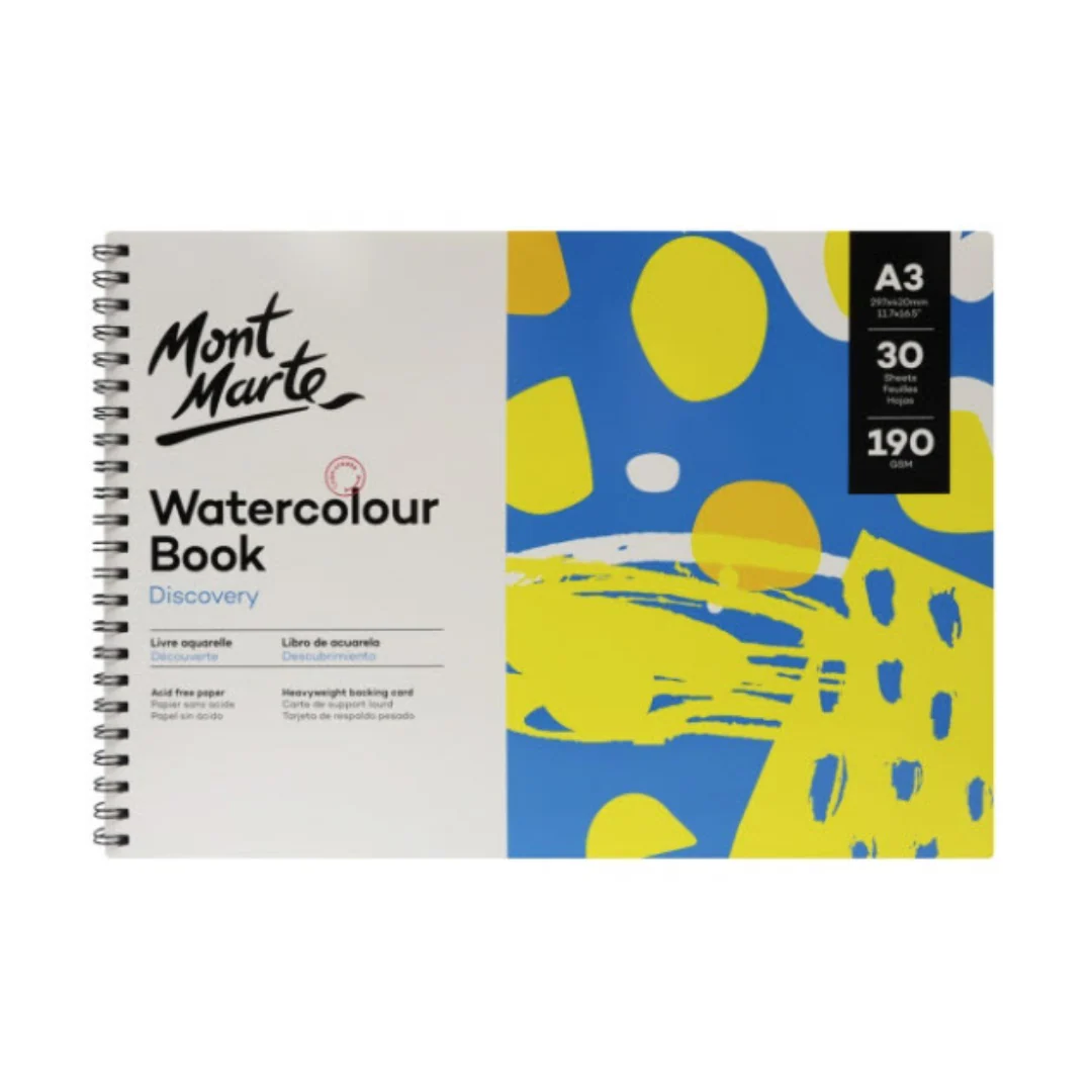 Discovery Watercolour Book 190gsm by Mont Marte