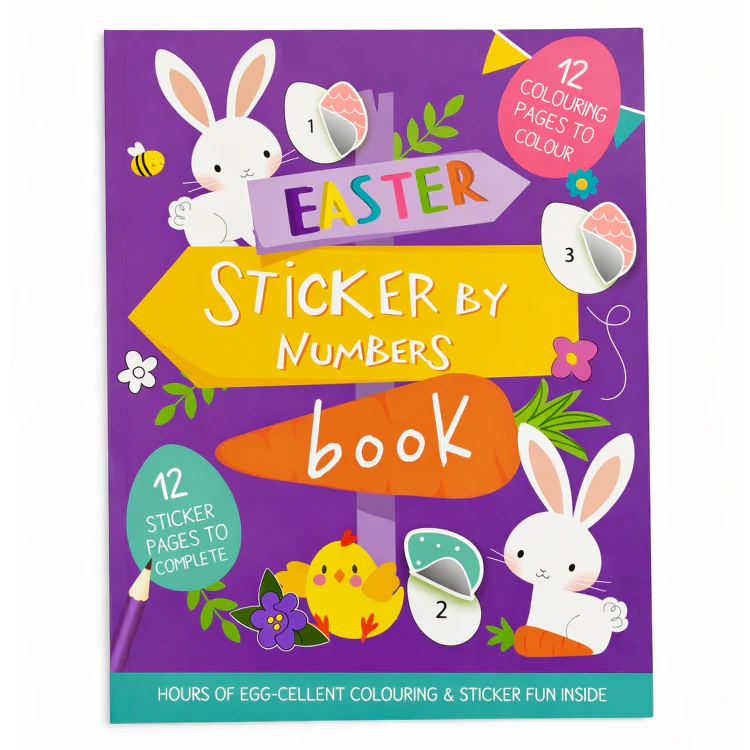 Easter Sticker by Number Book