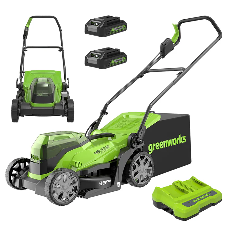 GreenWorks 36cm 48V Push Cordless Lawn Mower