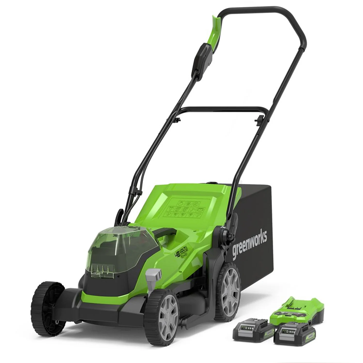 GreenWorks 36cm 48V Push Cordless Lawn Mower - Image 6
