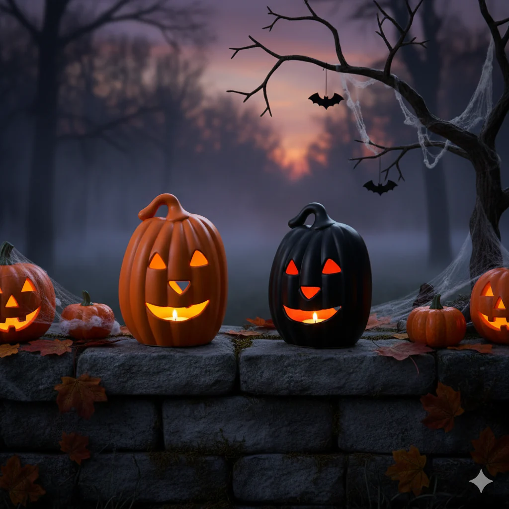 Halloween Light Up Pumpkin - Image 2