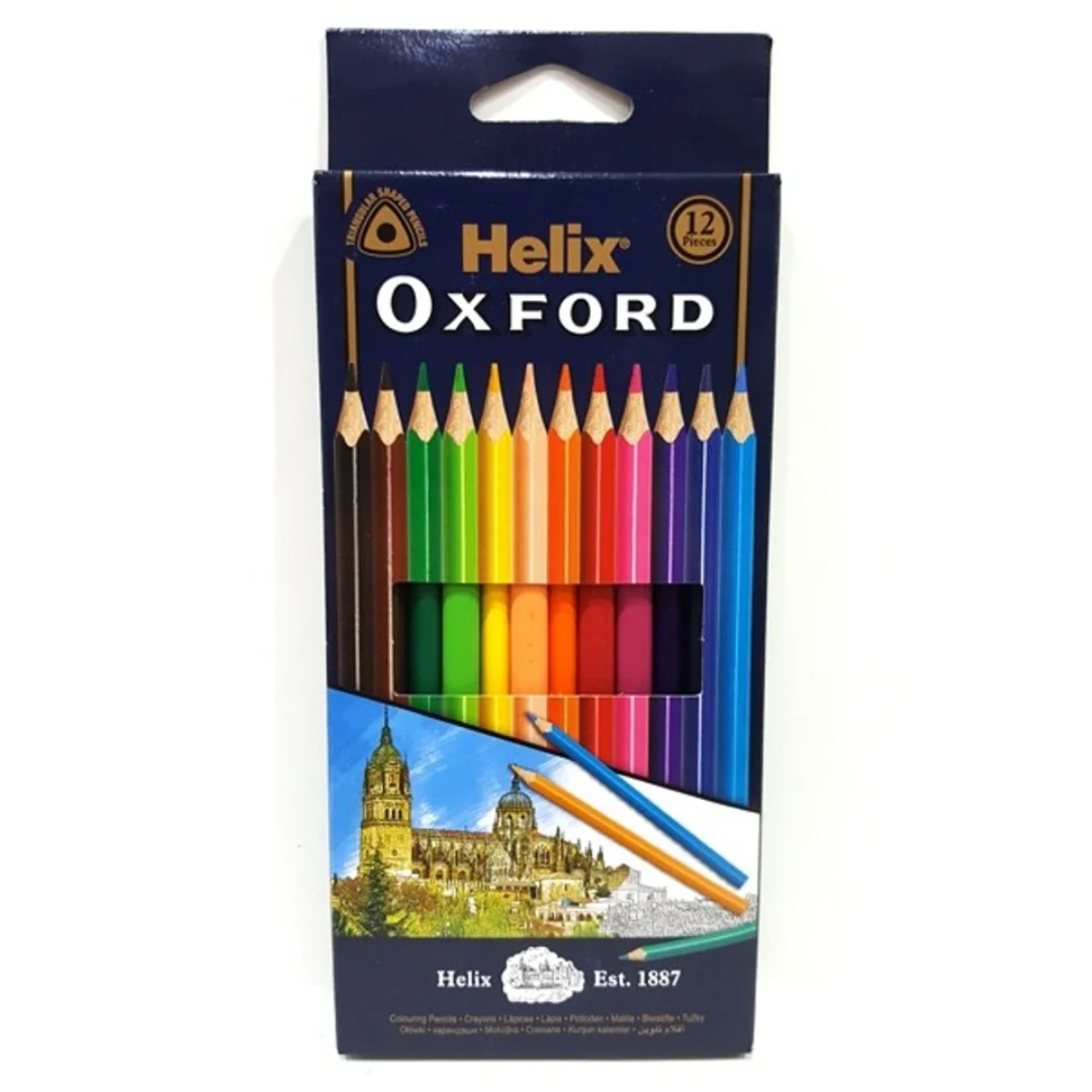 Helix Colouring Pencils – Pack of 12 Vibrant Shades