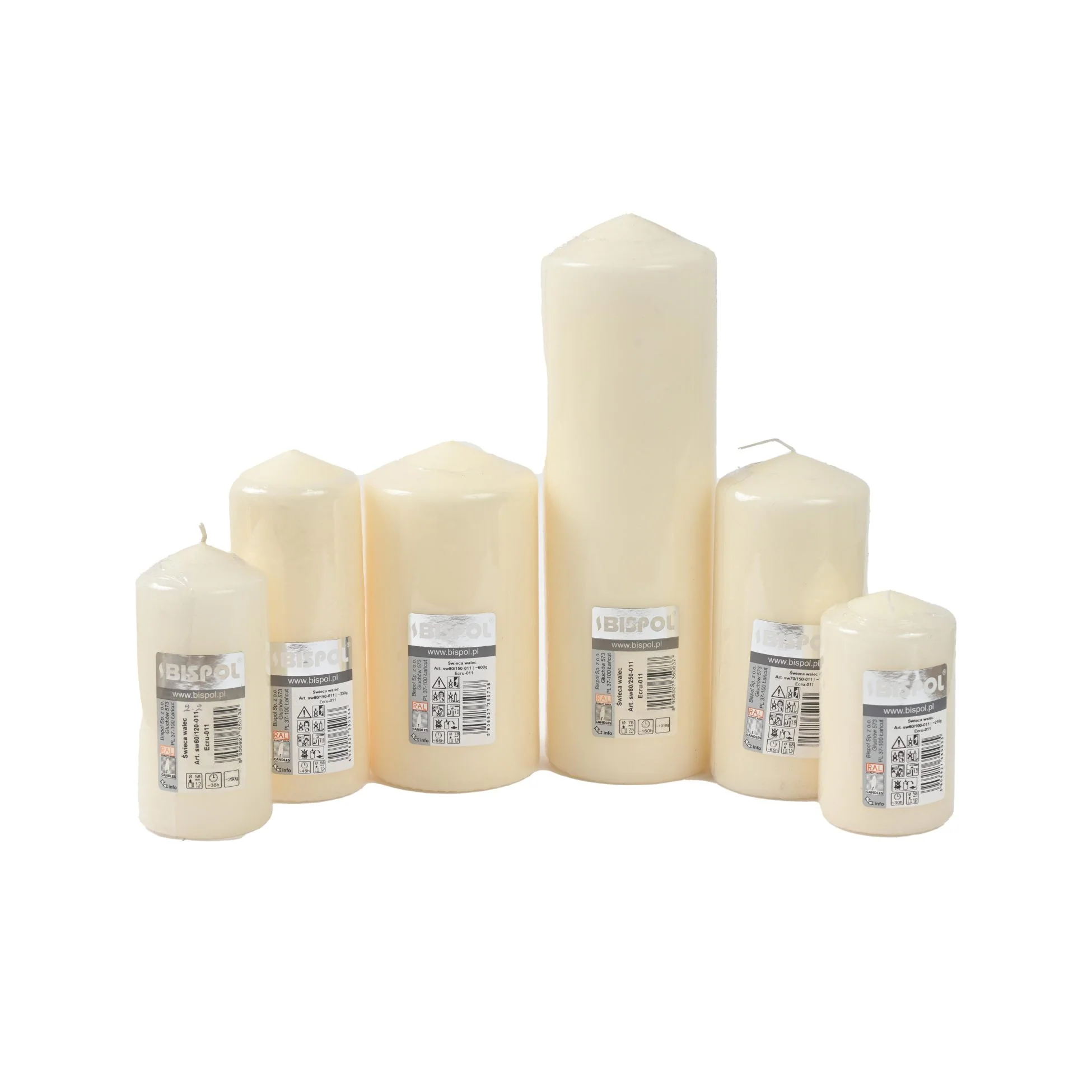 Ivory Pillar Candle – 450g