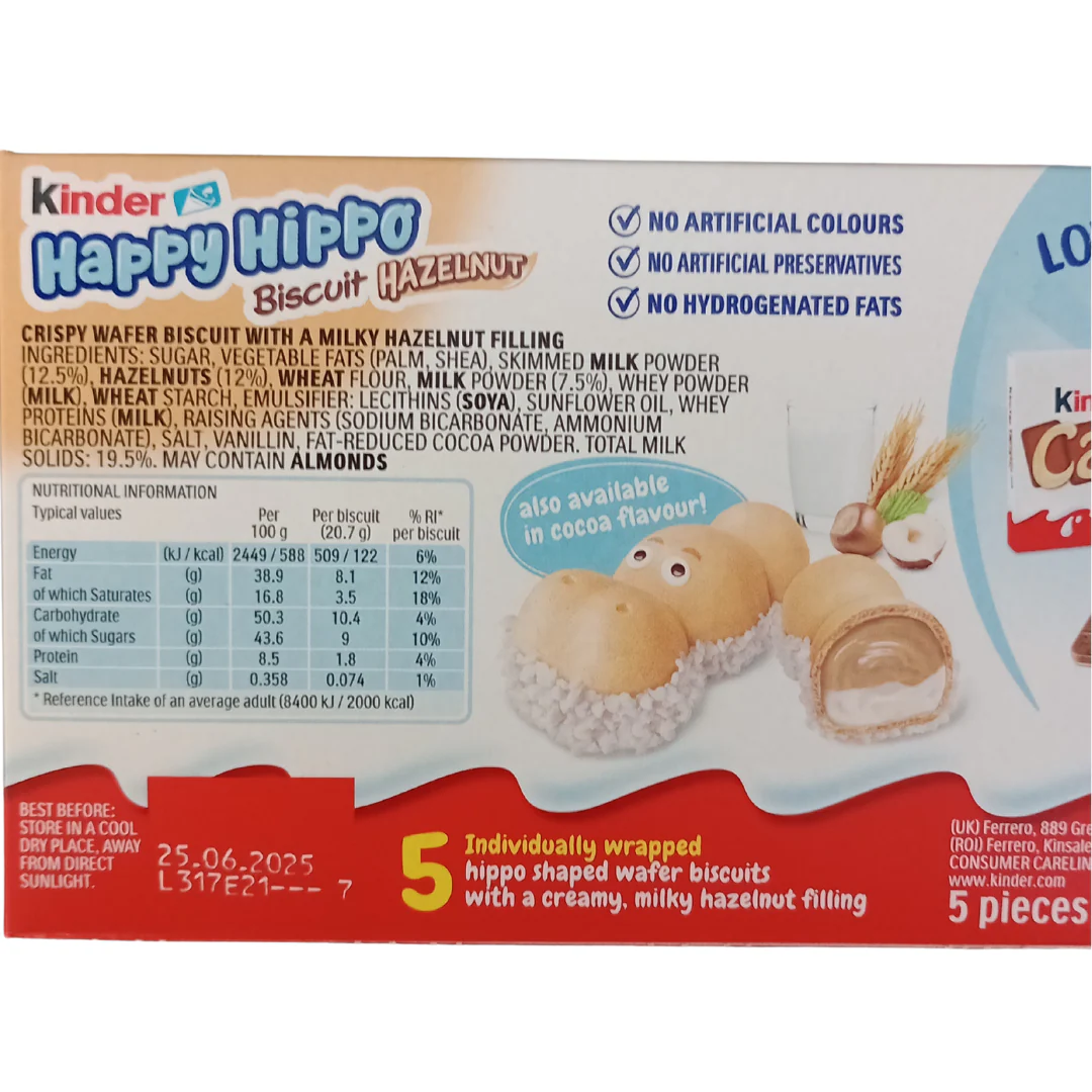 Kinder Happy Hippo Hazelnut 5-Pack - Image 2