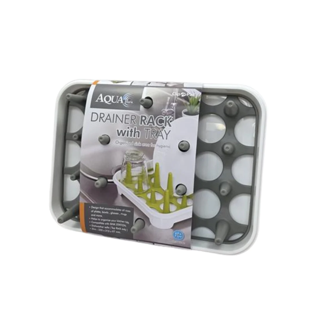 Kitchen Dish Drainer with Tray