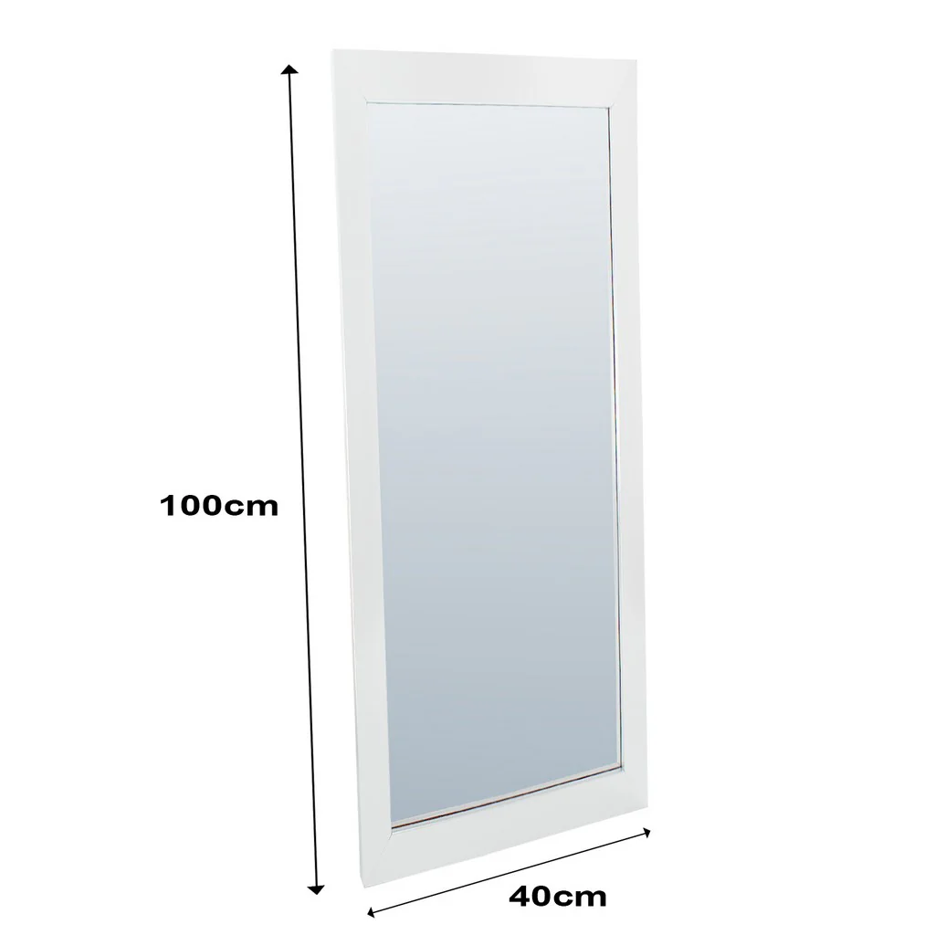 Large White Wall Mounted Mirror by Daniel James - Image 2
