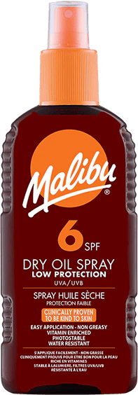 Malibu SPF 6 Dry Oil Spray 200ml