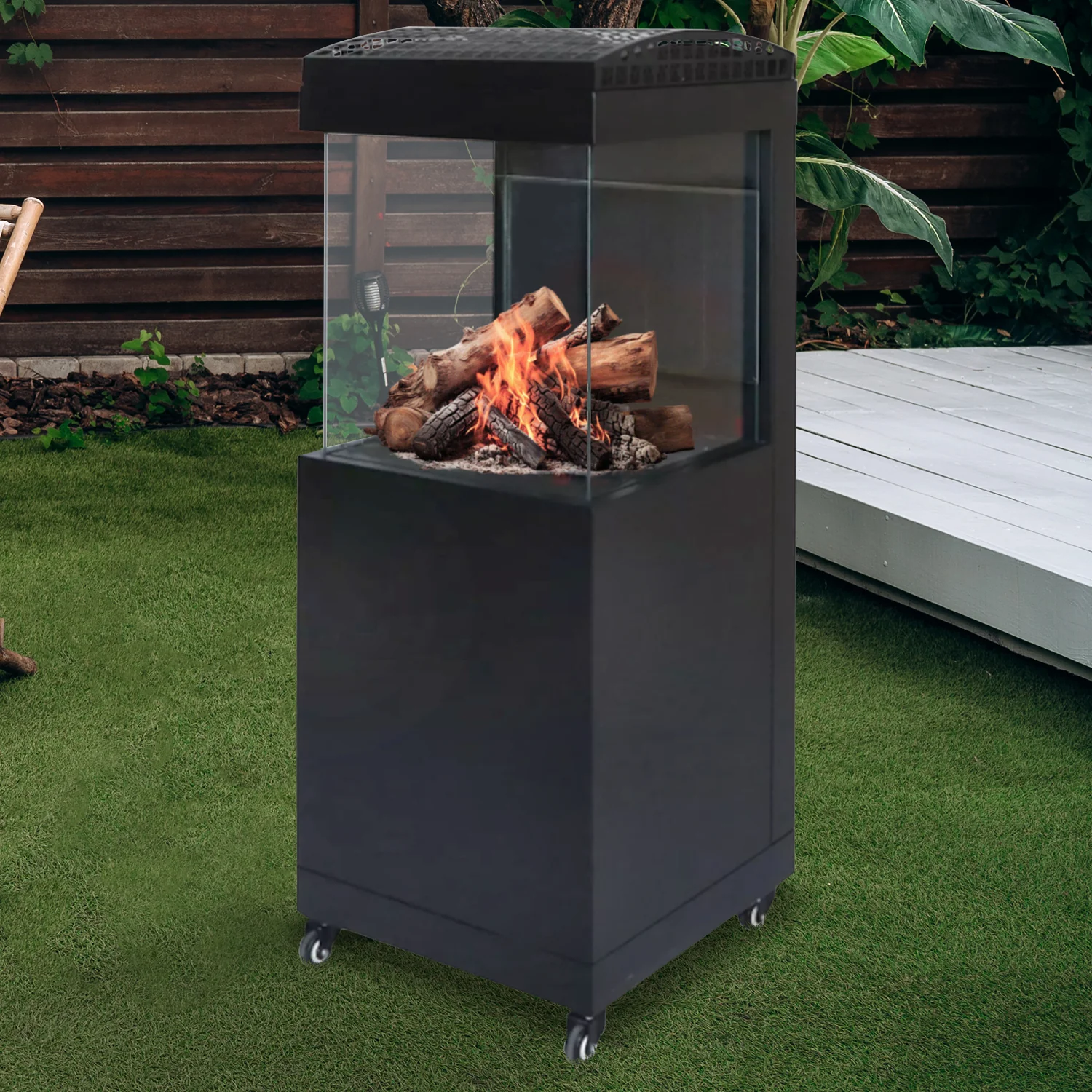 Muztag Bergen Gas Fire Column with a Free Cover - Image 2
