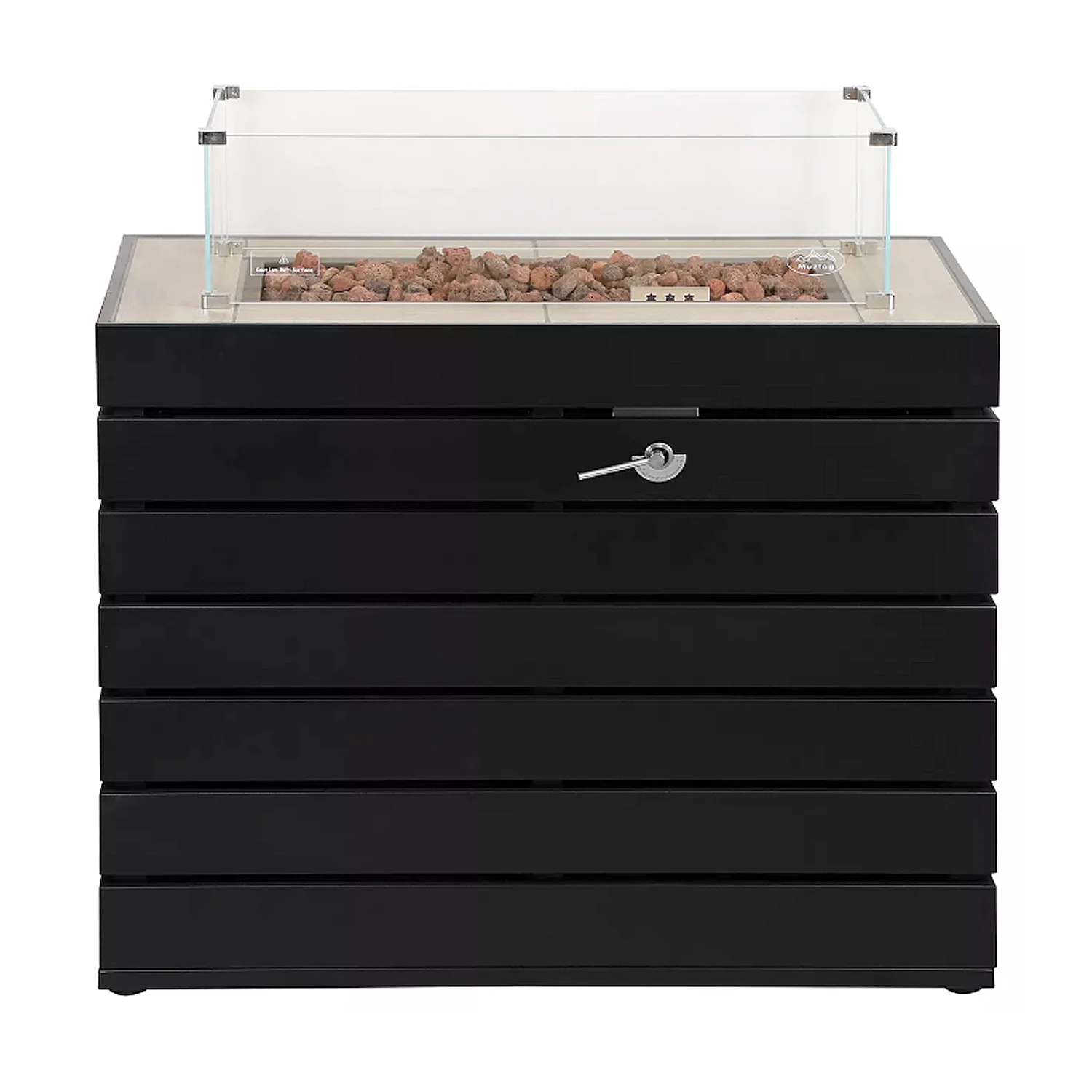 Muztag Stockholm Gas Firepit Table with a Free Cover - Image 3