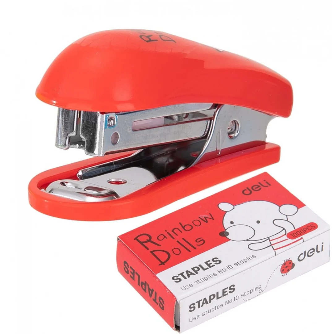 No.10 Mini Stapler + Staples Set 15 Sheets