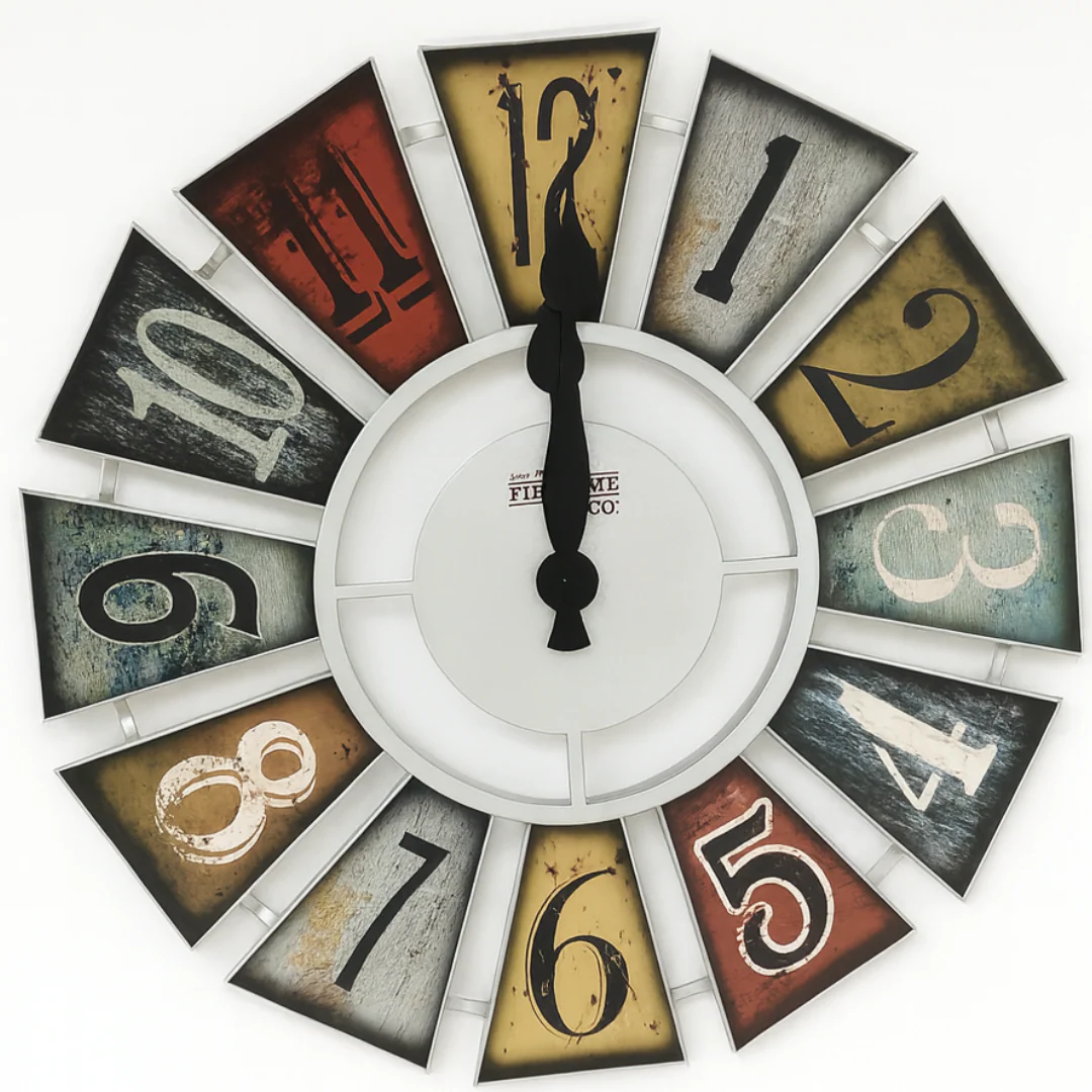 Numeral Windmill Wall Clock – 24"