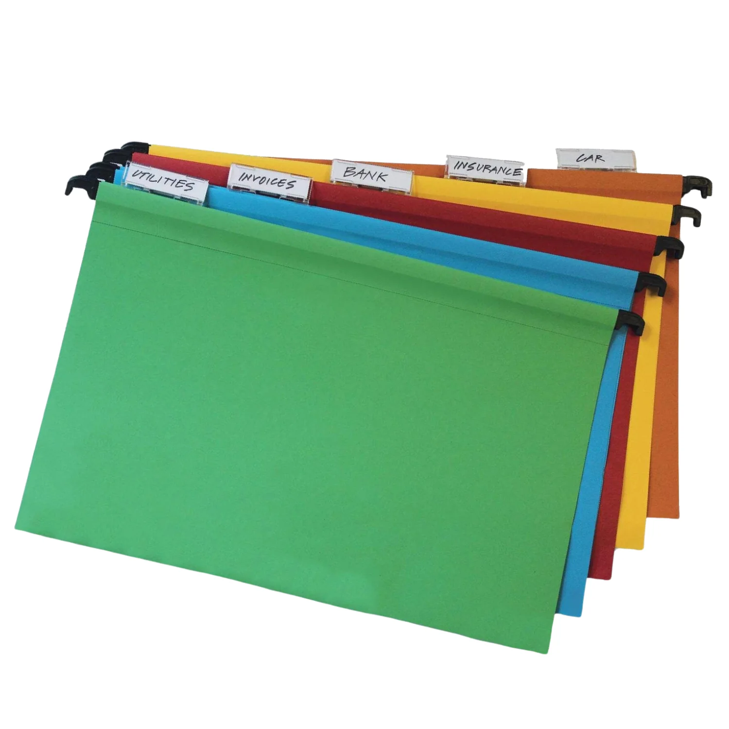Pack of 10 Assorted Foolscap Suspension Files