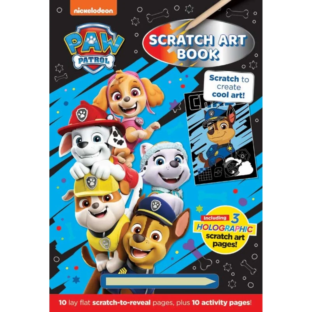Paw Patrol Scratch Art Book