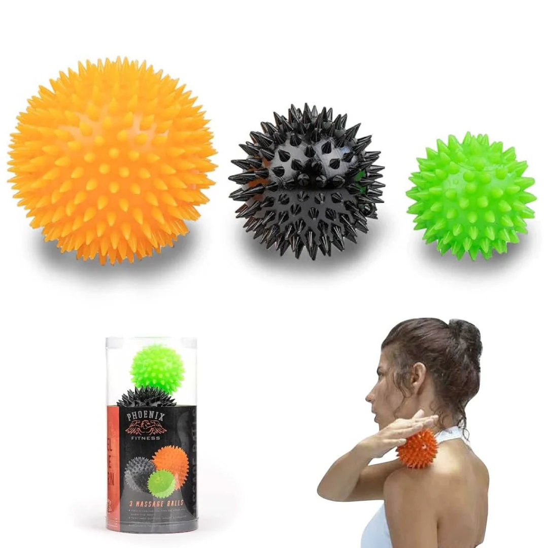 3 Spiky Massage Ball Set by Phoenix fitness - Image 2