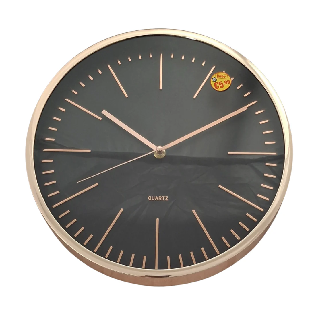 Rose Gold & Silver Wall Clock - Image 2