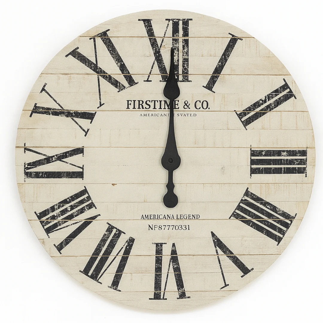 Shiplap Wall Clock – 18"