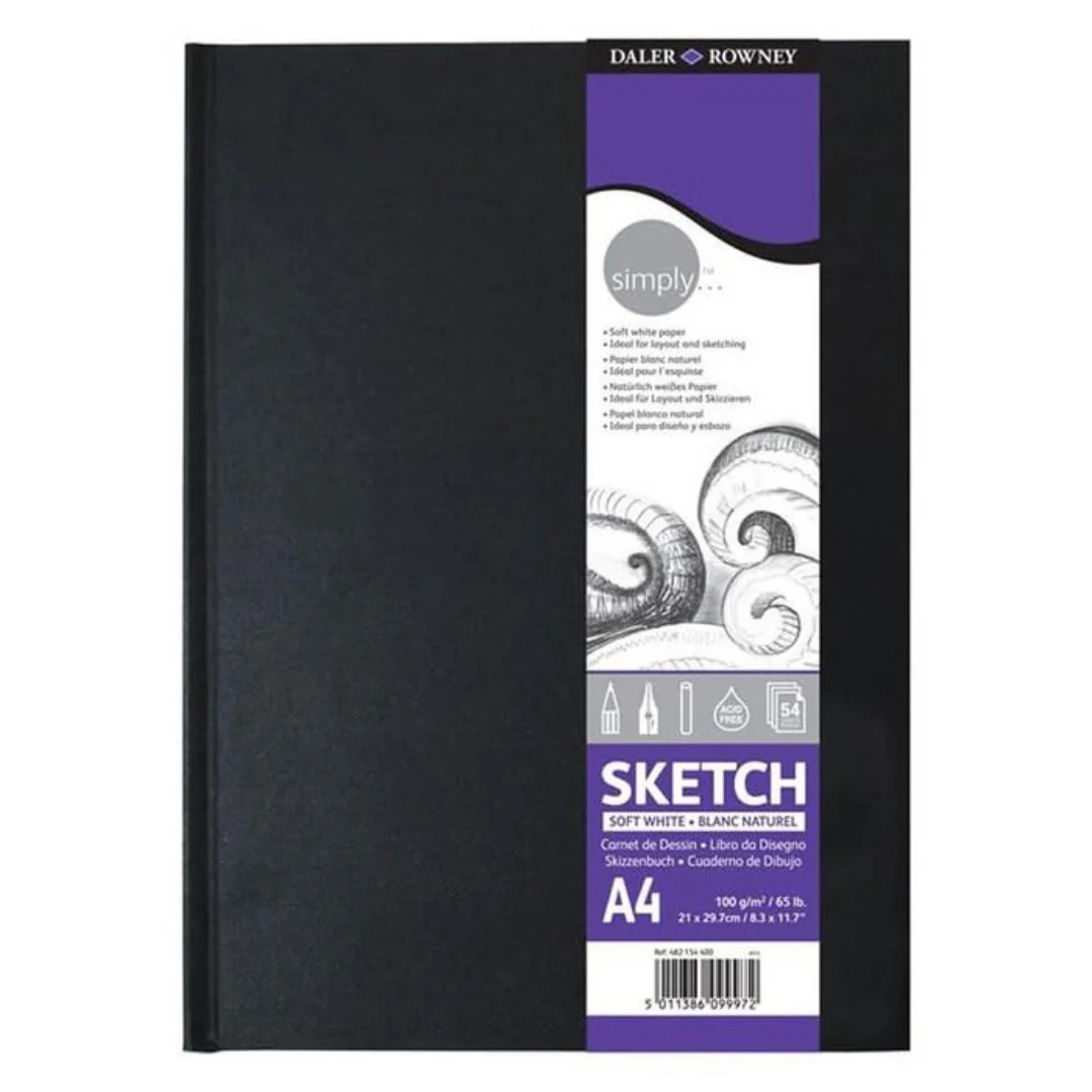 Simply A4 54 Sheet Hardback Sketchbook