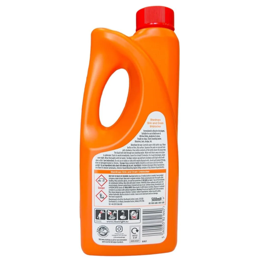Stardrops Sink & Drain Unblocker Gel 500ml - Image 2