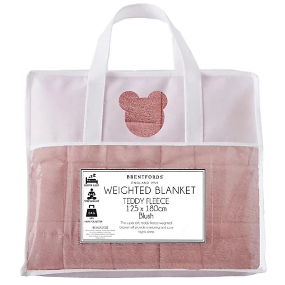 6kg Brentfords Weighted Blanket - Pink - Image 4