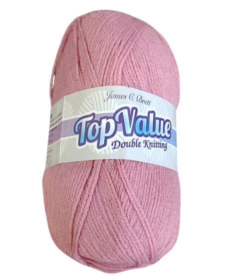 Top Value 100 Grams Double Knitting Wool 8422 Dusky Rose