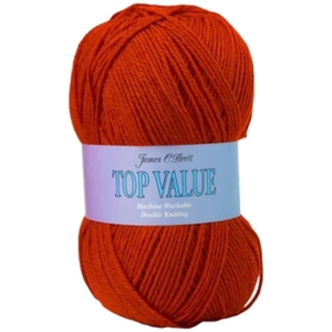 Top Value 100 Grams Double Knitting Wool 8446 Cherry