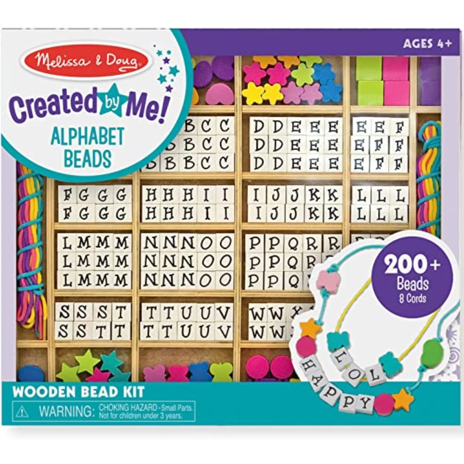 Wooden Alphabet Beads