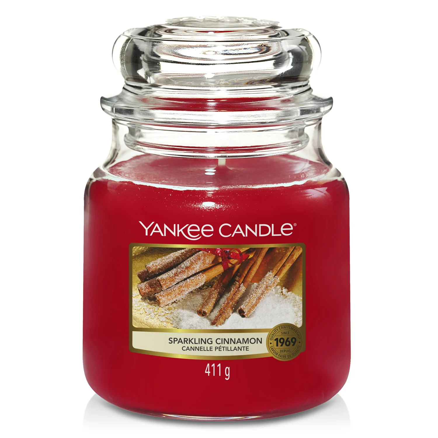 Yankee Medium Jar Sparkling Cinnamon Scented Candle
